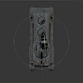 Military Tank With Heavy Armor Tracked Wheels Turret And Detailed Exterior