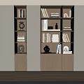 Bookcase Bookshelf Display Cabinet Book Ornaments Multifunctional Decorative Cabinet Combination Bookcase Open Bookcase 3d model