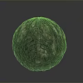 Lava Texture Decorative Sphere with Black Base Red Orange Glowing Cracks for Home Decoration