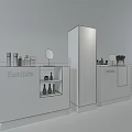 Modern Display Cabinet 3d model