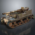 Vintage Military Tank With Detailed Structure And Tracks