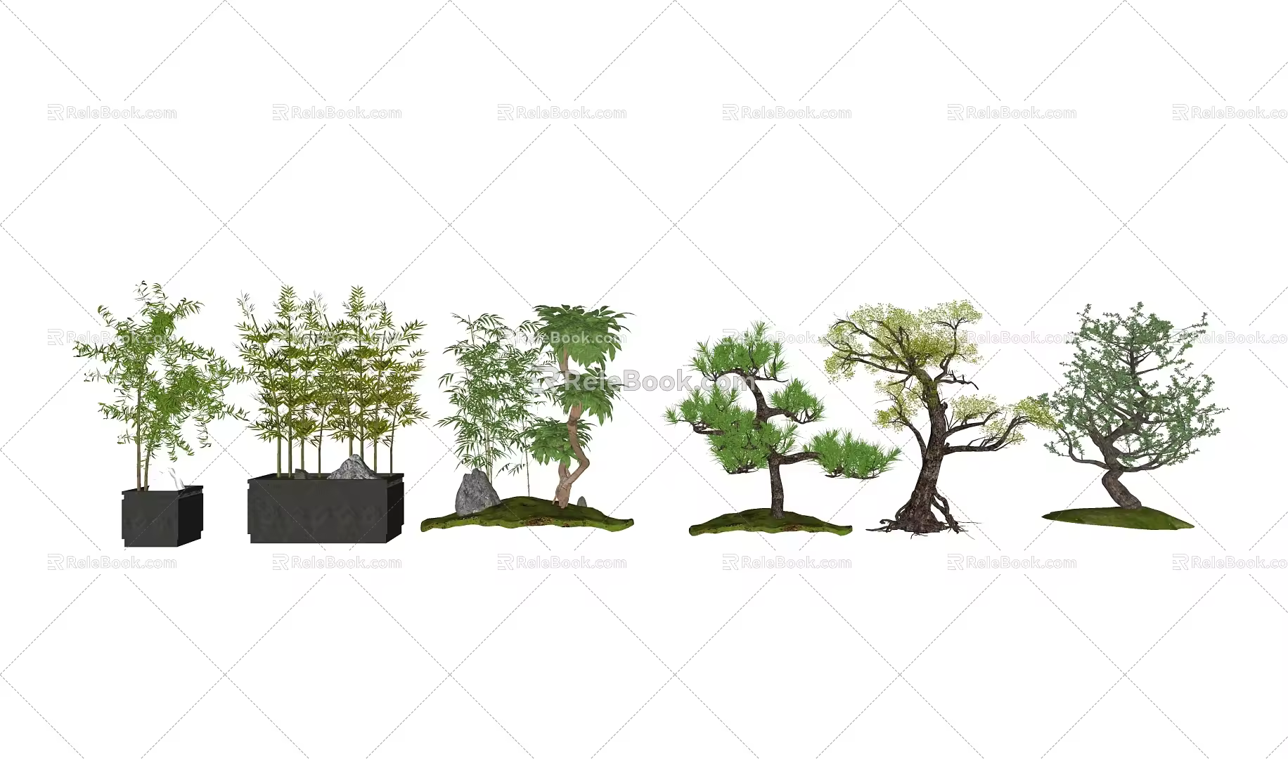 New Chinese Tree Landscape Tree 3d model