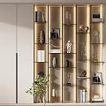 Modern Bookcase Decorative Cabinet 3d model