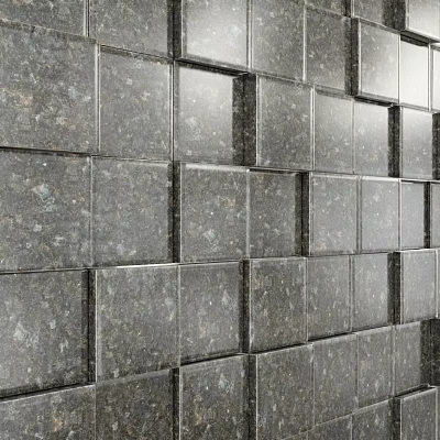 Gray Square Stone Tile Wall With Textured Surface For Modern Interior Design 3d model Gray Square Stone Tile Wall With Textured Surface For Modern Interior Design 3d model