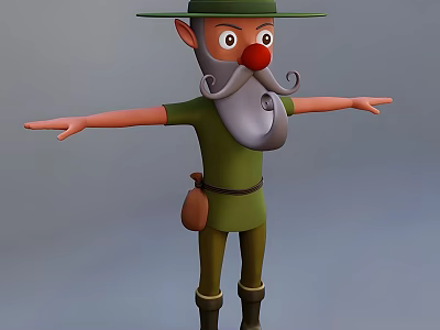 Forest rangers 3d model