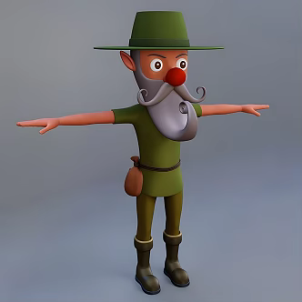 Forest rangers 3d model