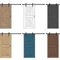 Various Colored Barn Doors For Home Interior Design And Decoration