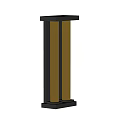 Modern Wall Sconce With Double Strip Design And Black Frame Warm Illumination 3d model