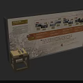 Novatel Display Board Featuring Text Image Sections And Small Table For Information