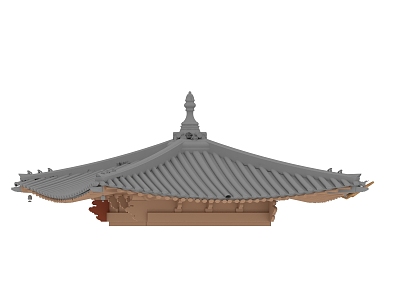 Chinese Eaves Roof Eaves Hanging Mountain 3d model