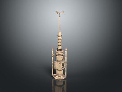 signal tower science fiction signal tower science fiction communication tower communication tower science fiction equipment science fiction facilities science fiction architecture 3d model