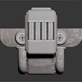 Industrial Metal Mechanical Components With Textured Surface And Bolted Panels