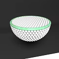 Professional Hemispherical Sports Training Equipment With White Balls And Green Base For Balance Workouts