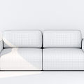 Modern double sofa multiplayer sofa 3d model