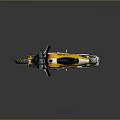 Yellow And White Off Road Motorcycle With Muddy Tires Black Seat And Sporty Design