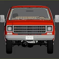 Pink Vintage Pickup Truck With White Roof On Reflective Surface