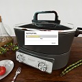 Modern Electric Hot Pot 3d model