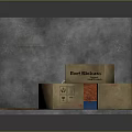 Red Winged Dragon Game Character With Fragile Handle With Care Boxes And Gray Walls