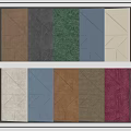 Decorative Upholstery Samples for Home Decor with Various Colors Geometric Patterns and Textures 3d model