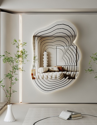 modern mirror floor mirror vanity mirror vertical mirror decorative mirror art mirror shaped mirror luminous mirror 3d model