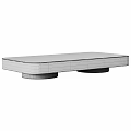 Modern Coffee Table Design With Marble Veined Top Black Frame And Gold Base