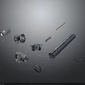 Various Stainless Steel Hardware Tools Including Fittings Pipes Bolts And Washers