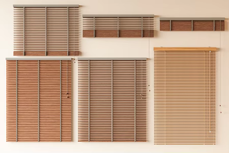 medieval venetian blinds new chinese venetian blinds medieval vintage venetian blinds bamboo blinds roller blinds venetian blinds 3d model