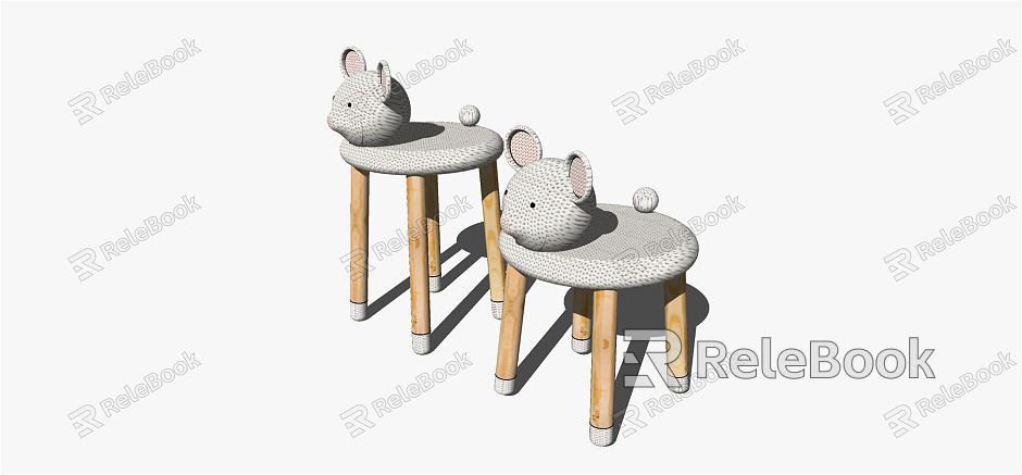 Modern Children's Chair Table and Chair model