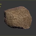 Natural Wooden Stone Block Displaying Rough Textured Surface And Earthy Brown Tone