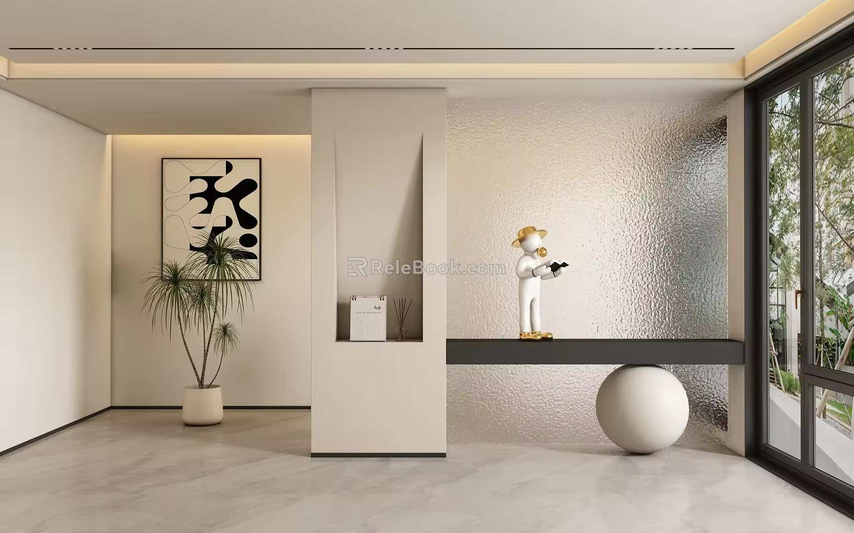 Entrance aisle partition 3d model
