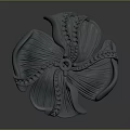 Elegant Flower Shaped Ring With Intricate Petal Design And Decorative Details