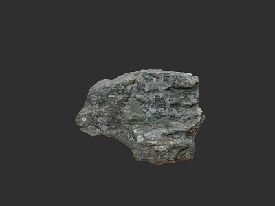 Detailed Natural Rock Microtopography With Rough Surface And Textured Structure 3d model