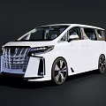 White Modern MPV With Sleek Exterior Design And Black Alloy Wheels