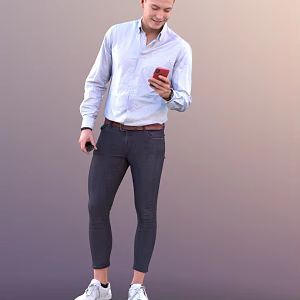 modern man 3d model