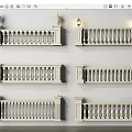 European-style Fence Aquarius Railing Guardrail 3d model