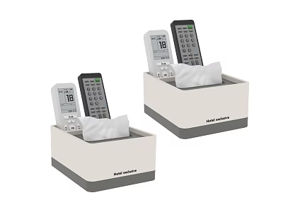 Home Tissue Box With Remote Control And Digital Display For Daily Use 3d model
