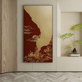 New Chinese Decorative Painting 3d model