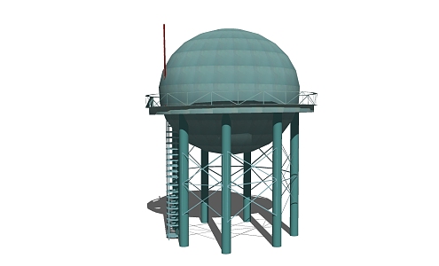 Modern Water Tower Water Tower Water Tank Water Tank High Tower 3d model