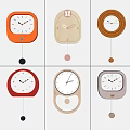 Modern clock wall clock 3d model