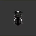 Futuristic Black Motorcycle With Green Accent Wheels Leather Seat And Metallic Frame Design