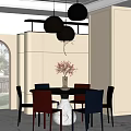 Modern Yu Hao Ling Design Restaurant 3d model