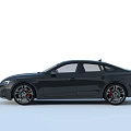 Black Audi Sedan With Modern Sporty Design And Sleek Exterior Features
