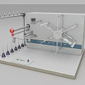 Industrial Equipment Featuring Control Panel Rotating Structure Metal Components And Conical Parts