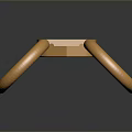 Stylish Gold Metal Hardware Tool Hook Featuring Intricate Woven Design for Home Decor
