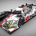 Rebellion Number 1 Prototype Race Car With Aerodynamic Body And Sponsor Livery