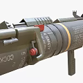 Military Anti Tank Weapon With Green Body And Components