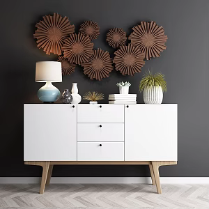 Nordic Side Cabinet 3d model