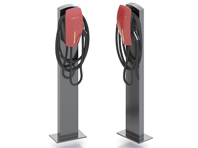 Tesla charging pile 3d model