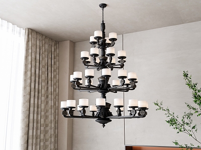 New Chinese Style Hall Chandelier model