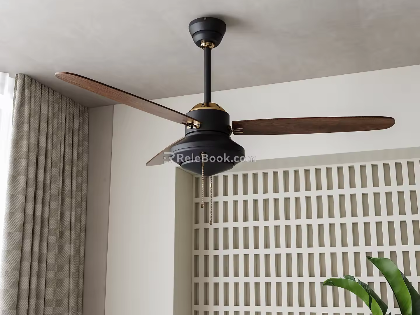 Nordic Ceiling Fan 3d model